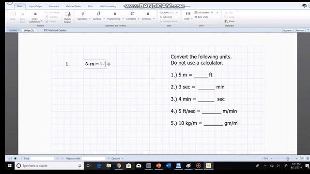 Mathcad (Unit Conversions) смотреть онлайн