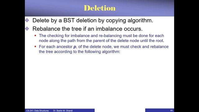 Lecture 08: AVL Trees - Part #2 смотреть онлайн