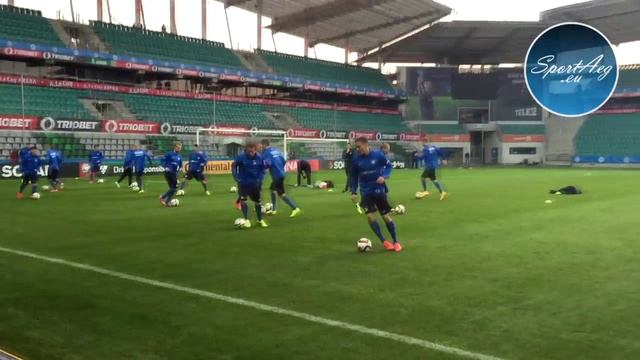 Estonian national football team training | Тренировка сборной Эстонии по футболу смотреть онлайн