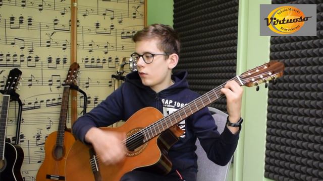 Oprócz błękitnego nieba - Jan Szczepanik - guitar cover - Virtuoso Rzeszów смотреть онлайн