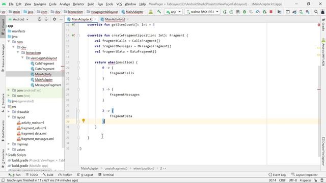 ViewPager2 con Tablayout y Fragments смотреть онлайн