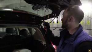 Установка камеры заднего вида Geely Emgrand X7 (Джили Мгранд Х7)