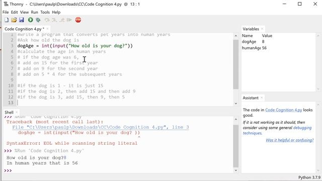 Breaking down a simple conversion program смотреть онлайн
