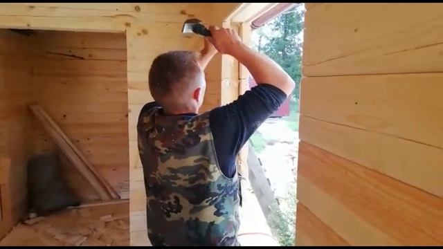 Ройки - Обсада - Окосячка проёмов в деревянном доме - СК Доминика смотреть онлайн