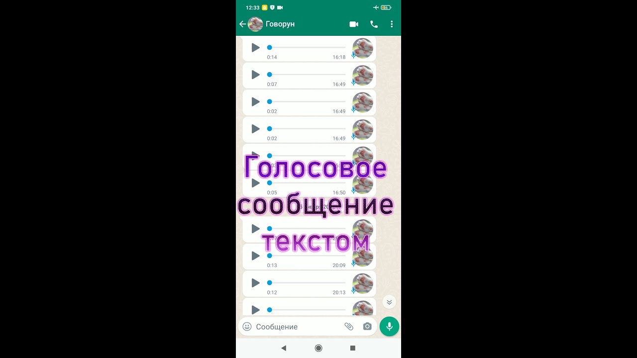 Голосовые сообщения текстом в WhatsApp Как отправить текстовое сообщение голосом Набрать текст голос смотреть онлайн