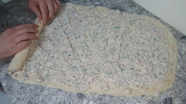 Мясной рулет из лаваша!
