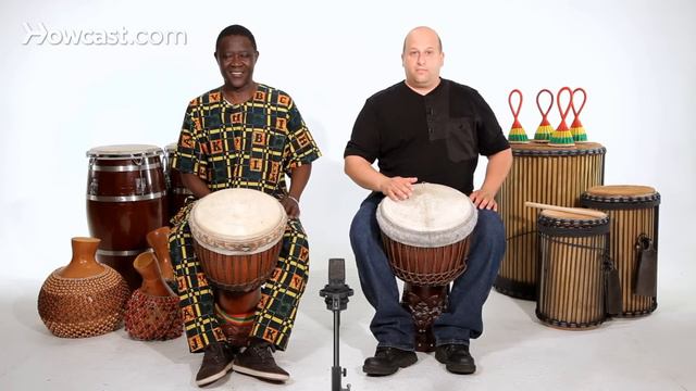 How to Play a Bass Sound on Djembe | African Drums смотреть онлайн