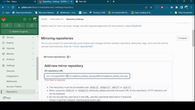 How To Mirror GitLab Repo To Azure DevOps Repo | gitlab ci смотреть онлайн