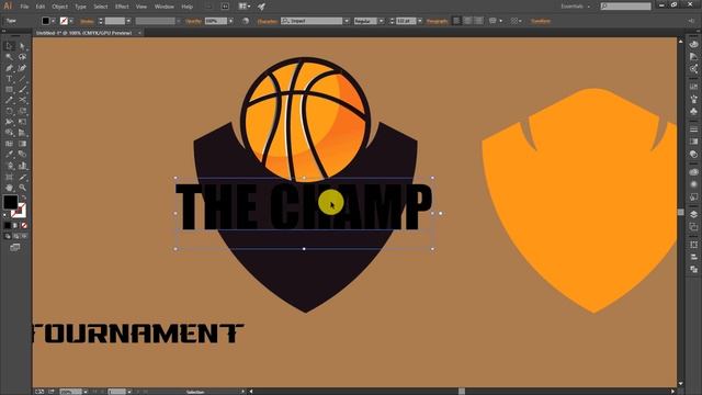 Illustrator CC Tutorial | Graphic Design | Sports Logo Design смотреть онлайн