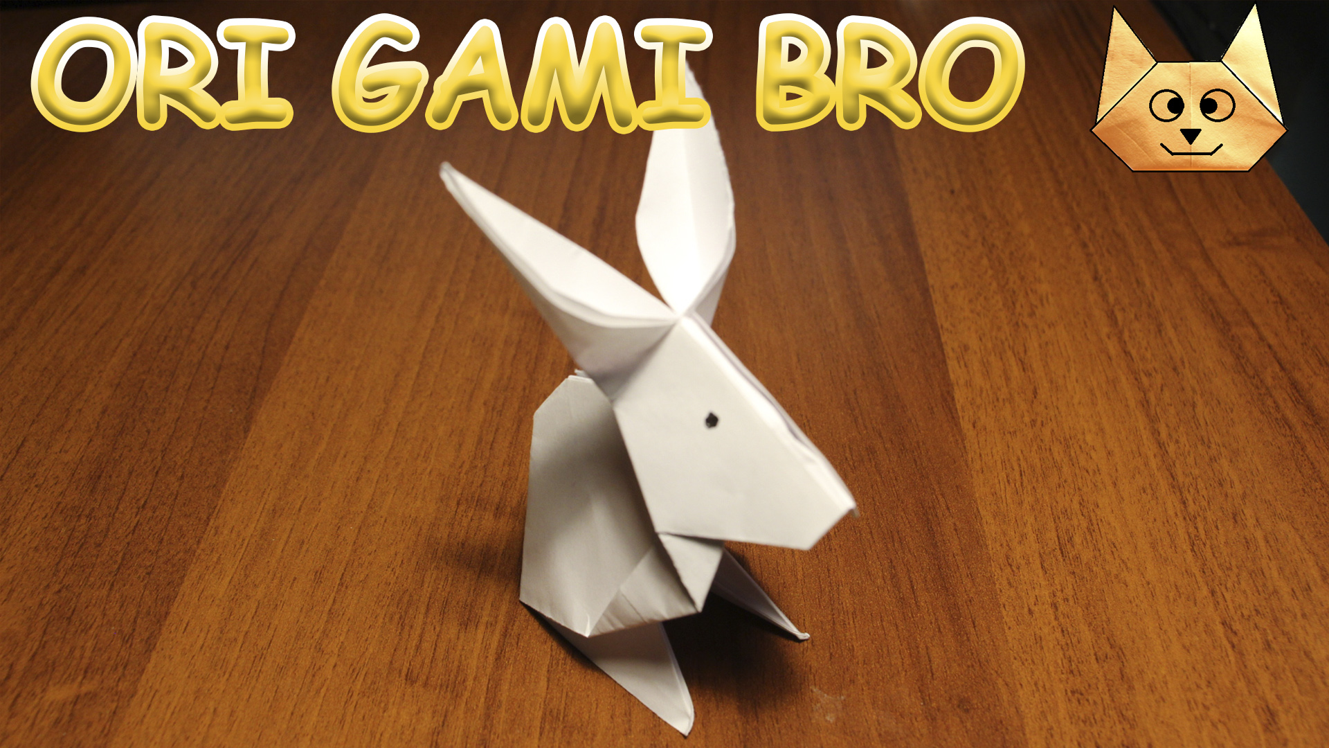 Как сделать зайчика кролика из бумаги. Оригами кролик. Оригами заяц. смотреть онлайн