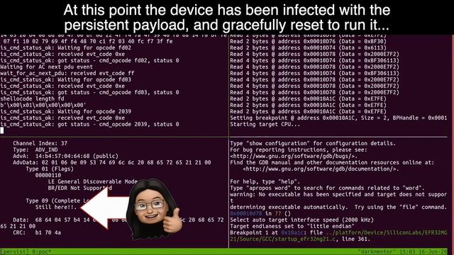 Over-the-air exploitation of a Silicon Labs Bluetooth Low Energy chip via CVE-2020-15531 смотреть онлайн