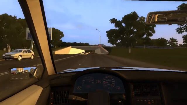 Соблюдаю правила дорожного движения в City car driving смотреть онлайн