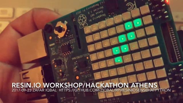 Raspberry Pi / Resin.IO / Sense Hat / Python / Snake смотреть онлайн