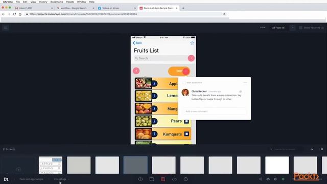 UX Design: User Interaction and Solution Testing: Review InVision Notes | packtpub.com смотреть онлайн