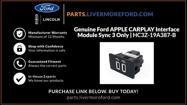 Genuine Ford APPLE CARPLAY Interface Module Sync 3 Only | HC3Z-19A387-B смотреть онлайн
