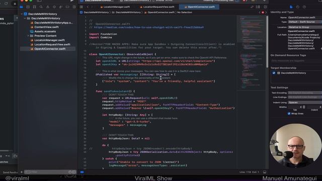 Blown Away! So Easy!! Building a ChatGPT API and IOS IPhone Swift Geo Application with 0 Experience смотреть онлайн