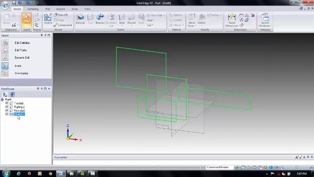 SOLID EDGE - BASICS - EDITING A SKETCH IN SOLID EDGE смотреть онлайн
