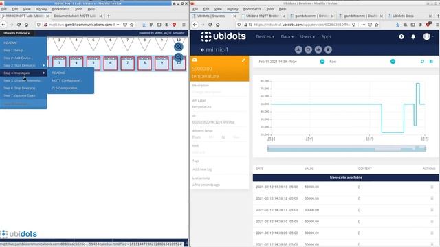 MIMIC MQTT Lab and Ubidots: Dynamic, controllable telemetry смотреть онлайн