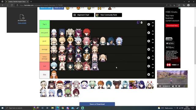 GENSHIN IMPACT 2.7 DEFINITIVE OFFICIAL TIER LIST AFTER LIVESTREAM UP TO DATE смотреть онлайн