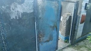 Чистка ворот от краски.