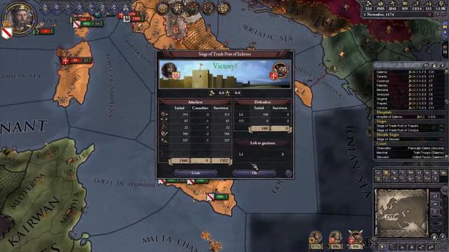 Crusader Kings 2 - 1066 Lombard Salerno #17 смотреть онлайн