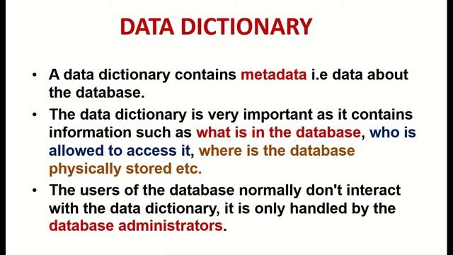 DATA DICTIONARY # BUSINESS COMPUTING # TRB COMPUTER SCIENCE смотреть онлайн