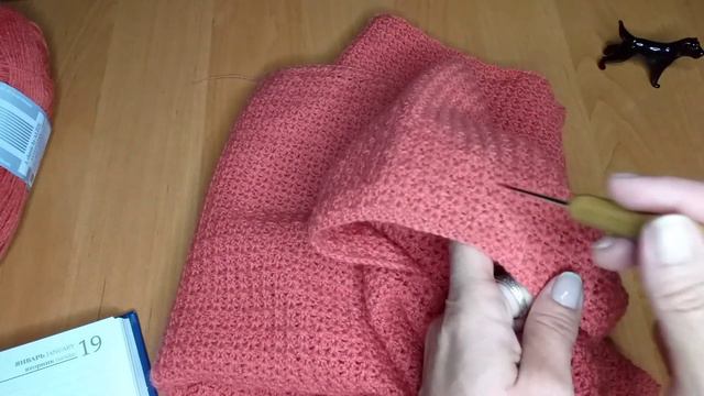 Коралловый джемпер крючком// Реглан сверху крючком//Расчеты