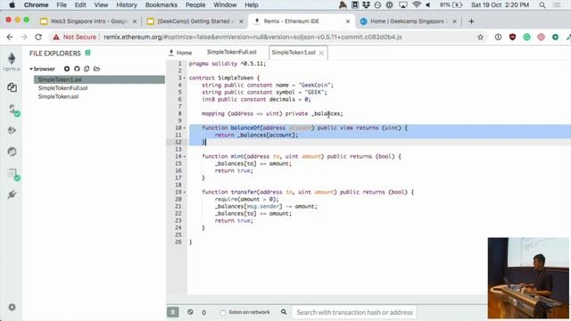 Workshop 1: Getting Started with Smart Contracts - GeekCampSG 2019 смотреть онлайн