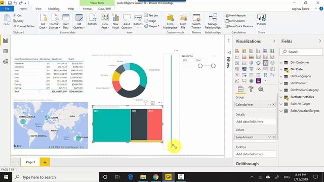 Lock Objects Power BI смотреть онлайн