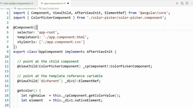 Part 10: Angular 13. How to Call a Child Component from a Parent Component. Execute Function. смотреть онлайн