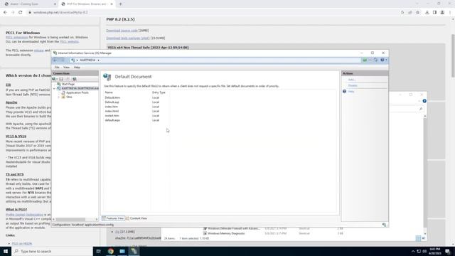 Windows 2022, IIS Web Server, PHP, MariaDB Database Server dan PHPMyAdmin смотреть онлайн