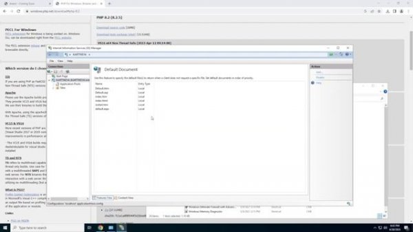 Windows 2022, IIS Web Server, PHP, MariaDB Database Server dan PHPMyAdmin