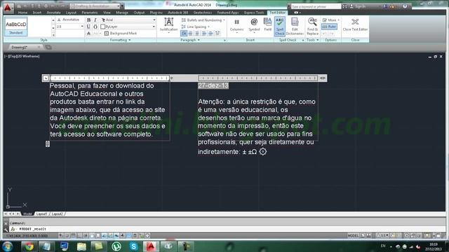 AutoCAD Básico - 197 - MTEXT (Checagem Ortográfica) смотреть онлайн