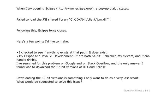 Windows : Failed to load the JNI shared Library (JDK) смотреть онлайн