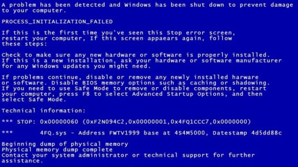 Синий экран смерти (BSoD) 10 часов