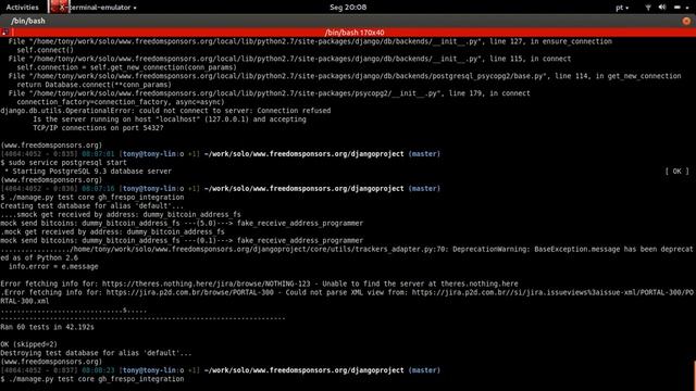 FreedomSponsors setup: running unit tests смотреть онлайн