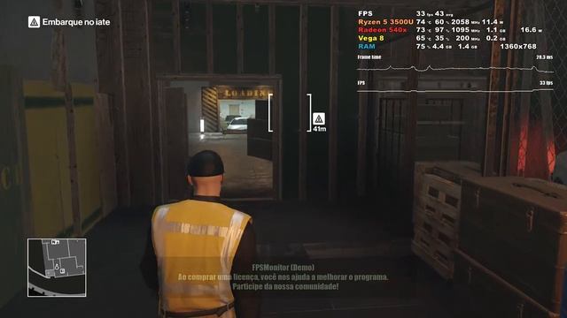 (Gratuito Epic Games) Acer Aspire 3 A315-42G com 540x e Ryzen 5 3500U - Gameplay Hitman смотреть онлайн