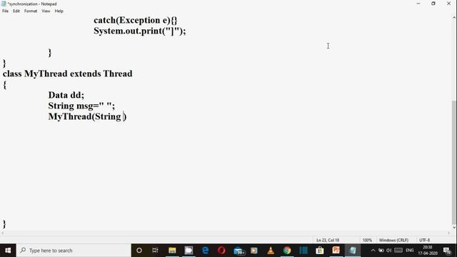 Synchronization Based Program - An Example of Balanced Multi Threading in java ( हिंदी में ) смотреть онлайн