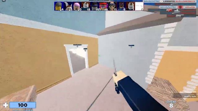 WINNING WITH KNIFE ONLY IN ARSENAL! KNIFE ONLY CHALLENGE (Roblox Arsenal) смотреть онлайн