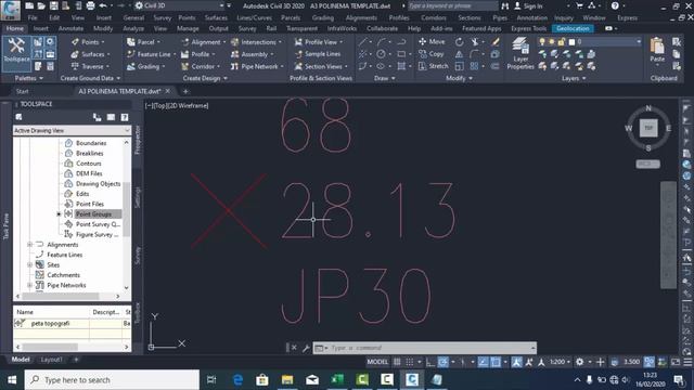 CARA MEMBUAT PETA TOPOGRAFI di Autocad Civil 3D 2020 смотреть онлайн
