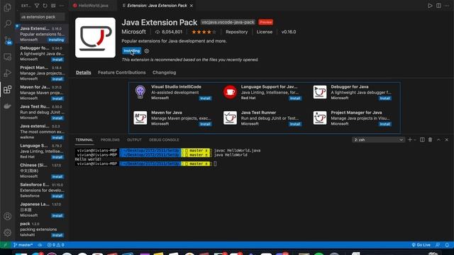 Java VSCode Extensions - Compiling Java Code смотреть онлайн