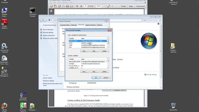 Creating Environment Variables in Windows 7 смотреть онлайн