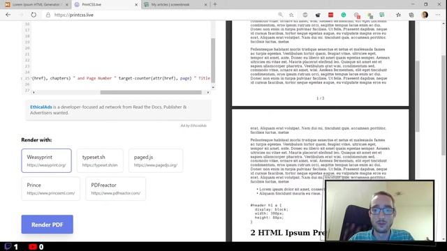 PrintCSS: Counter and Cross References смотреть онлайн