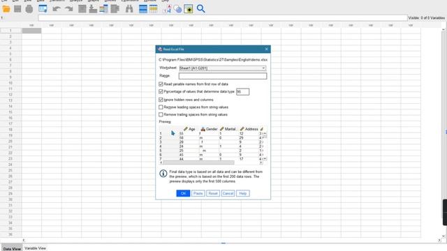 Reading Excel Data File in SPSS - فتح ملف اكسل смотреть онлайн