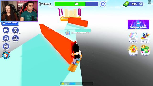 🤩 OBBY Pe SNOWBOARD In CER !!! смотреть онлайн