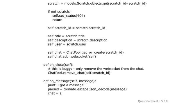 HTML : How can I create several websocket chats in Tornado? смотреть онлайн