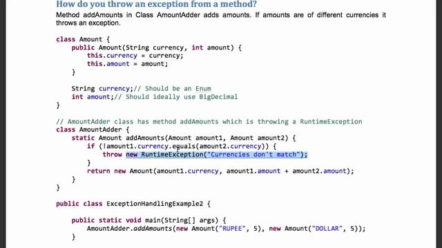 Java Exception Handling Interview Questions and Answers смотреть онлайн