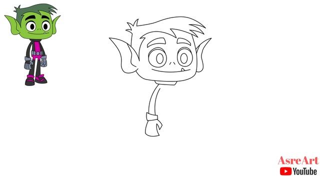 How to Draw Beast Boy | Teen Titans GO смотреть онлайн