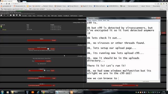 How to use c99 and deface a website! смотреть онлайн