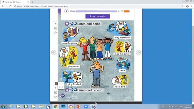 Kids Box 1 Unit 9 page 64 смотреть онлайн